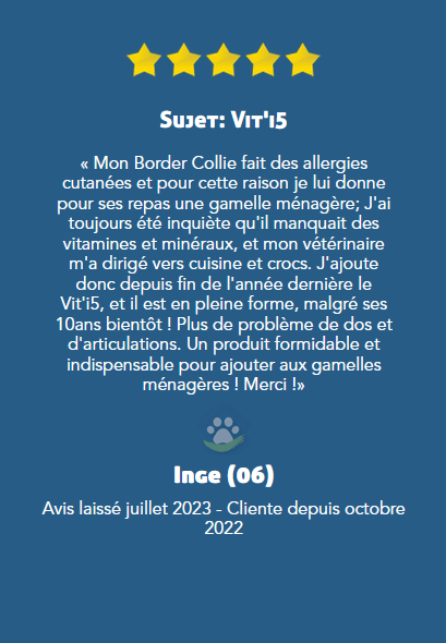 Avis sur Vit'i5 - témoignage de Inge 